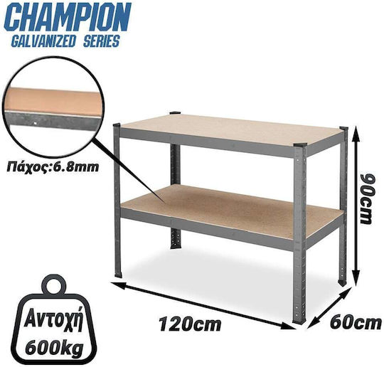 Bank Belastbarkeit 300kg 90x120x60cm 1Stück GAL9012060