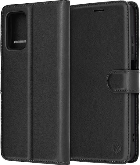 Techsuit Folio Wallet Δερμάτινο / Σιλικόνης Μαύρο (Moto G05 / E15)