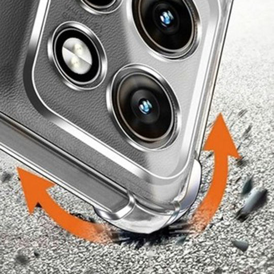 Techsuit Power Stoßstange Silikon Transparent (Moto G86)