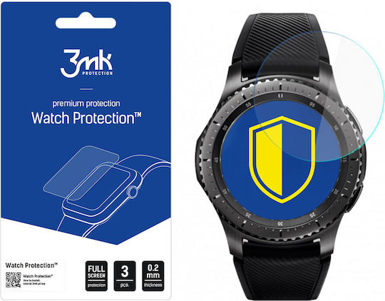 3MK Flexible Glass Displayschutzfolie für das Galaxy Watch (46mm) / Gear S3 3Stück