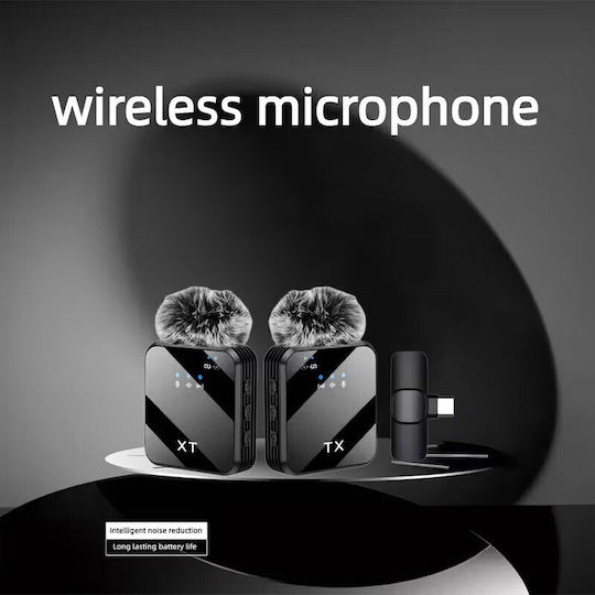 BY151 Wireless Microfon Πέτου, Clip On pentru Vocale