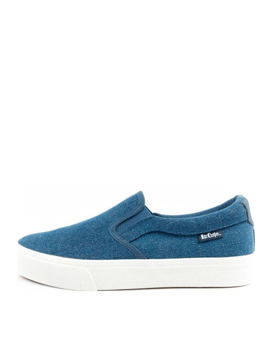 Πάνινα Ανδρικά Slip-On Μπλε