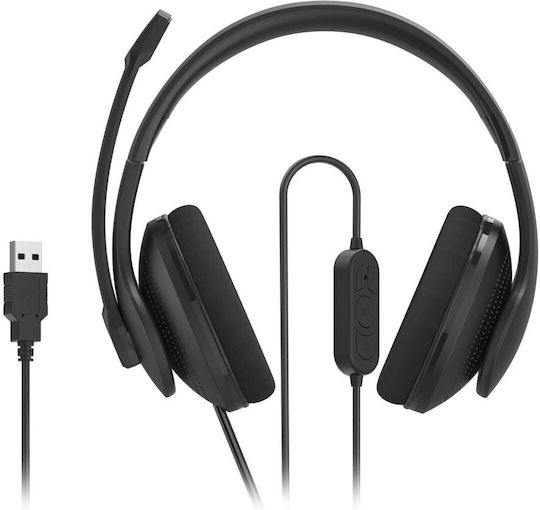 HAMA Auf dem Ohr Multimedia-Headsets mit Mikrofon und Verbindung USB-A in Schwarz Farbe 00139935