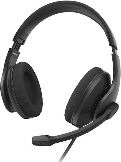 HAMA Auf dem Ohr Multimedia-Headsets mit Mikrofon und Verbindung USB-A in Schwarz Farbe 00139935