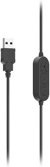 HAMA Auf dem Ohr Multimedia-Headsets mit Mikrofon und Verbindung USB-A in Schwarz Farbe 00139935