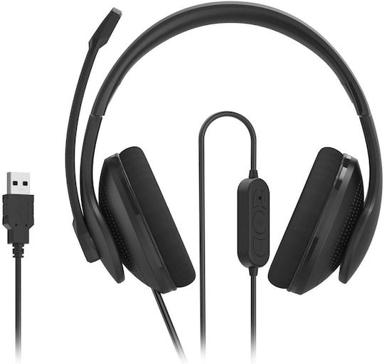 HAMA Auf dem Ohr Multimedia-Headsets mit Mikrofon und Verbindung USB-A in Schwarz Farbe 00139935