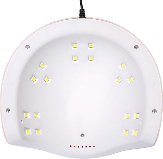 Επαγγελματική Λάμπα Φουρνάκι Νυχιών UV / LED 54W Ροζ