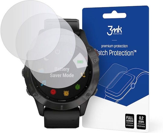 3MK Flexible 7H Tempered Glass pentru Garmin Fenix 6 3buc