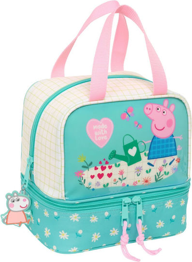 Safta Geantă de Prânz de Mână pentru Școală Albastru deschis Peppa Pig