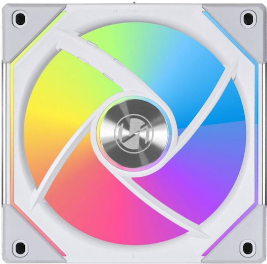 Lian Li UNI Fan SL-Infinity Case Fan 120mm 2100rpm 61.3cfm with ARGB Lighting and 7-Pin Connection 3pcs White