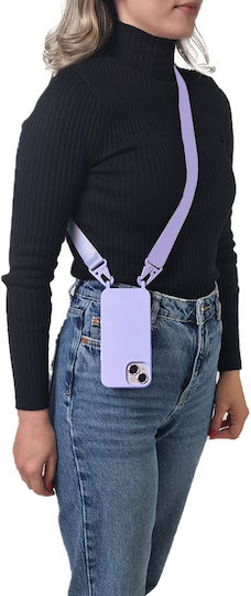 Калъф Силиконов Strap Carryhang Sonique Xiaomi Redmi Note 14 4G 164.84 мм Лилав
