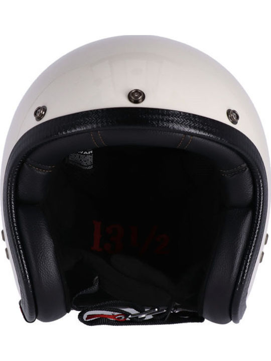 13 1/2 Magazine Skull Bucket Vintage White Κράνος Μηχανής Jet ECE 22.06