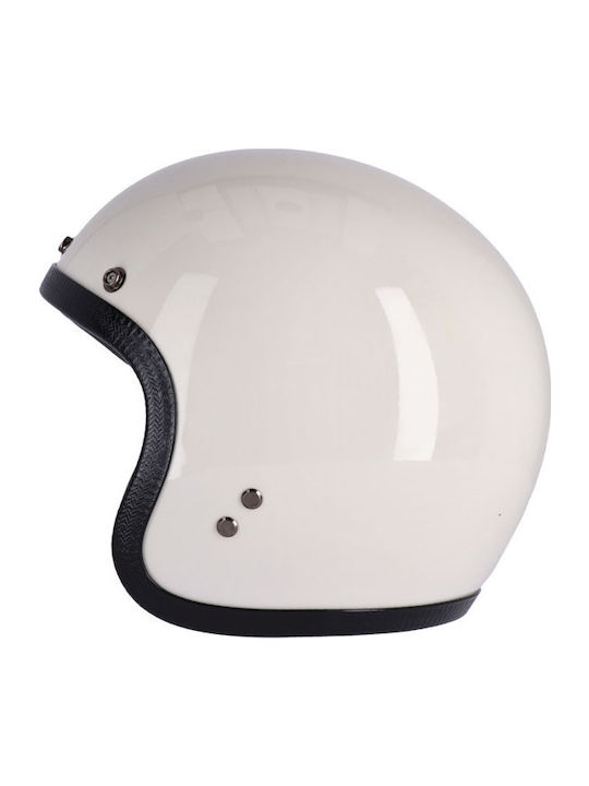13 1/2 Magazine Skull Bucket Vintage White Κράνος Μηχανής Jet ECE 22.06