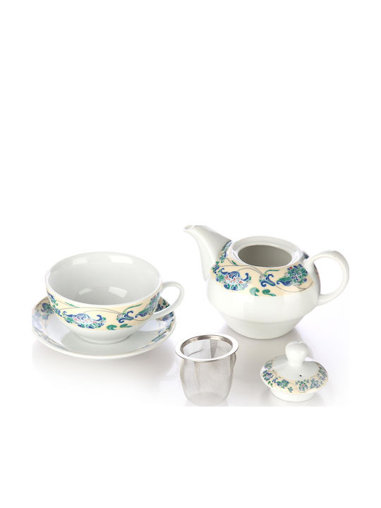 Madras One Person Teapot Porcelain Multicolored 425ml