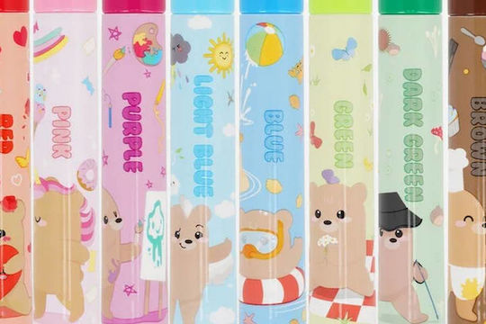 Legami Milano Μαρκαδόροι Υπογράμμισης Teddy Friends Σετ 12 χρώματα