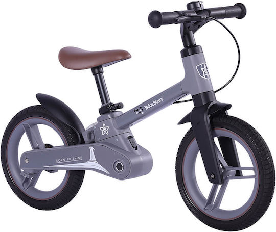 Bebe Stars Tiger 12" Παιδικό Ποδήλατo Πόλης 4 σε 1 Γκρι