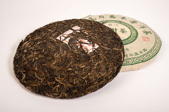 Green Pu-erh Cake Yunnan Πράσινο Τσάι Κίνας Champion 50γρ