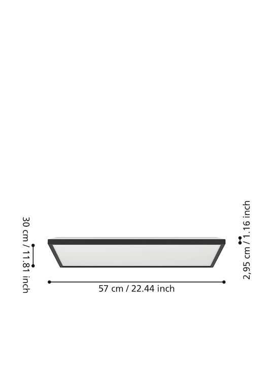 Led Panel Rovito X 57x57x3cm Ν 901445