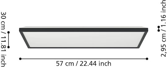 LED-Panel Rovito X 57x57x3cm N 901445