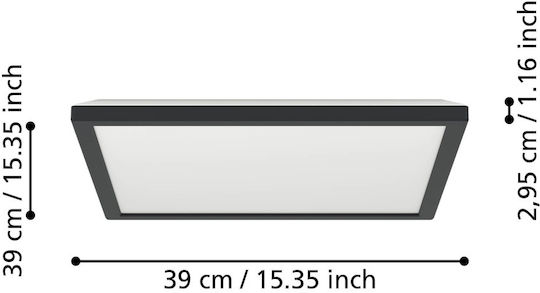 Led Panel Rovito X 39x39x3cm Ν 901443