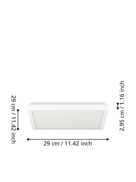 Eglo Rovito Square LED Panel 29x29cm