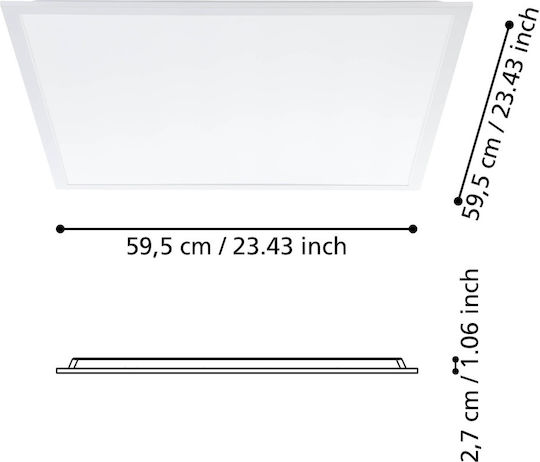 Eglo Platz Draußen LED Panel 34.5W