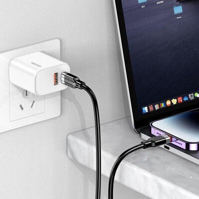Kakusiga Regular la Cablu Lightning 30W Alb 1m (KSC-995-LC-WH)