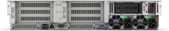 HP ProLiant DL380 Gen11 (Xeon SILBER 4509Y/64GB DDR5/480GB + 480GB SSD/8 x SFF x1 U.3 BC MR408i-o 1000W/ohne Betriebssystem)