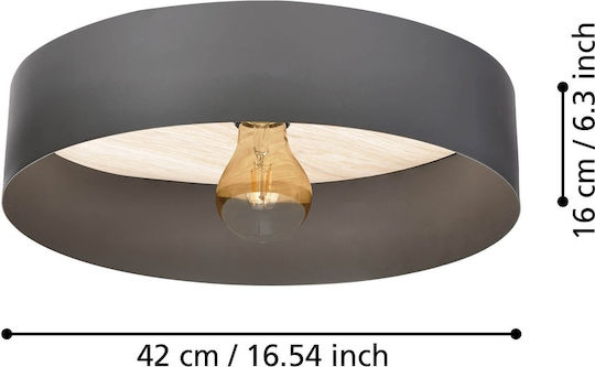 Eglo Duaia Deckenleuchte 42 cm Grau