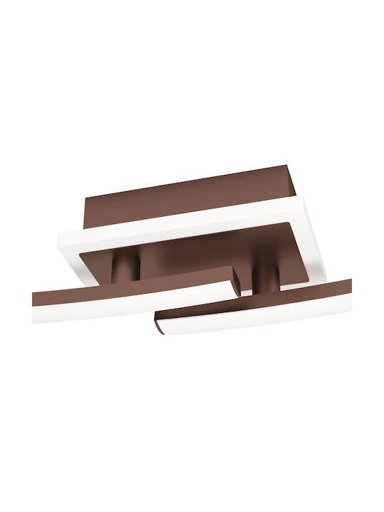 Eglo Lungolago Ceiling Mount Light 74cm Brown with Integrated LED