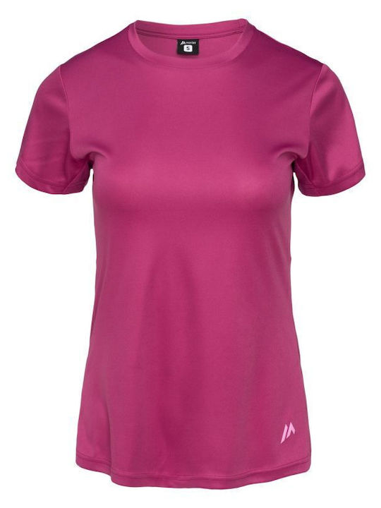 Women's Athletic T-shirt Fast Drying with Sheer Purple