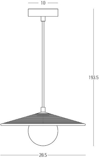 Zambelis Lights Pendant Light Orange with Socket G9