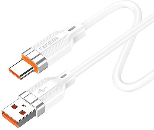 Kakusiga Редовна USB 2.0 Кабел USB-C мъжки - USB-A мъжки Бял 1м (KSC-995-C-WH)