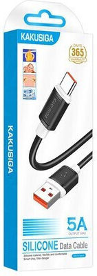 Kakusiga USB 2.0 Cable USB-C male - USB-A Μαύρο 1m KSC-998-C-BK