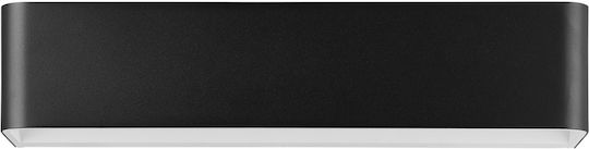 Eglo Sania Lamp Wall with Integrated LED and Warm White Light Black 36.5x9x8cm