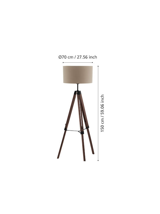 Eglo 44115 Stehlampe Lantada 1xE27 60W 230V FSC Zertifiziert