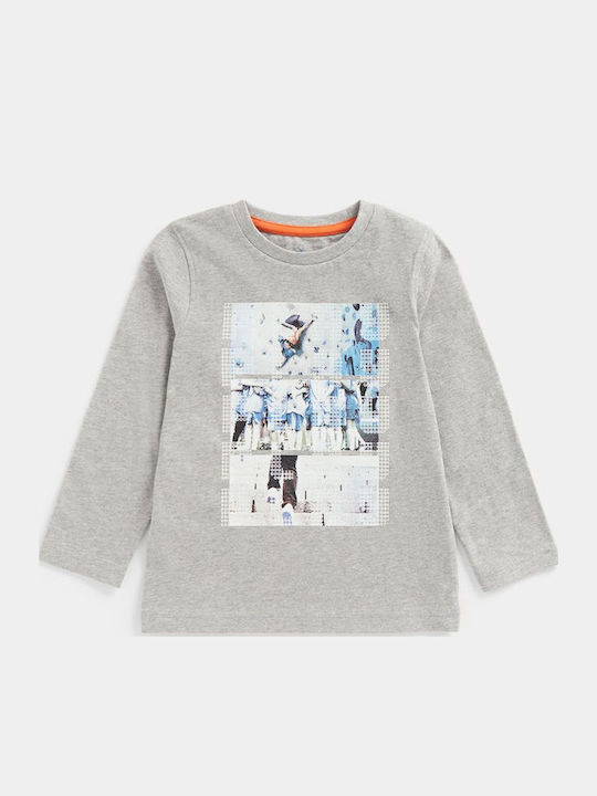 Kinderhemd Langarm Gray