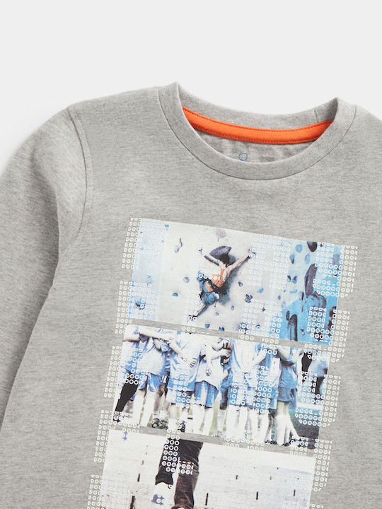 Kinderhemd Langarm Gray