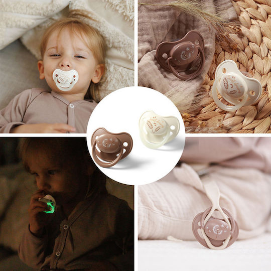 Babyono Silicone Night Pacifiers for 18+ Months 2 Pieces