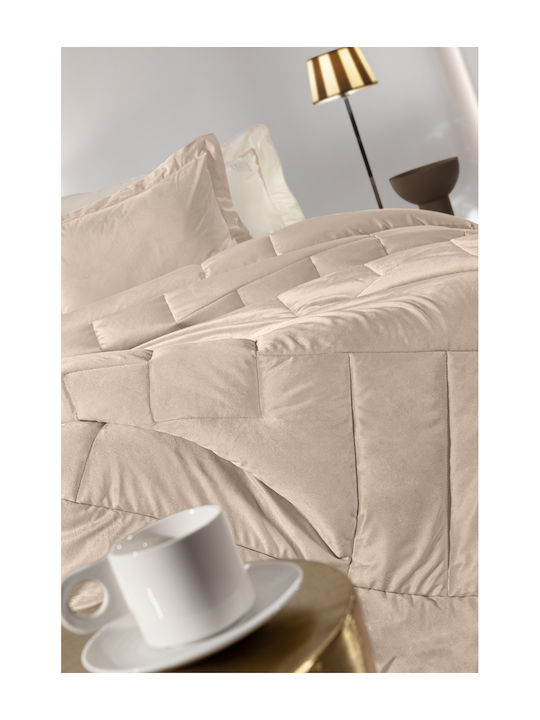 Guy Laroche Set Pilotă Semi-dublu 180x240cm Scarlett Bej 2buc 530 g/mp²Gsm