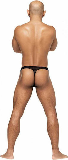 Malepower Micro V Ανδρικό Sexy String Μαύρο