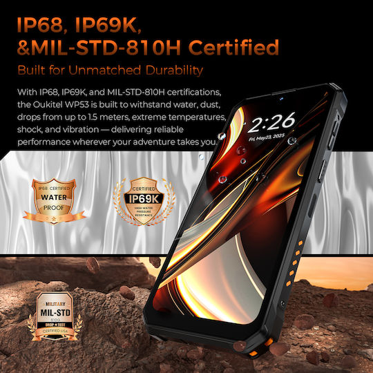 Oukitel WP53 Dual SIM (8GB/128GB) Resistant Smartphone Black