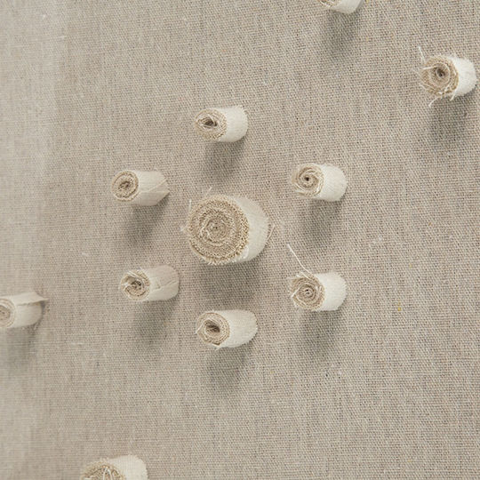 Artekko Mosaic Μπεζ Διακοσμητικός Πίνακας Υφασμάτινη Τεχνοτροπία Plexiglass Κορνίζα 60x5x60 Cm 60cm X 5cm X 60cm