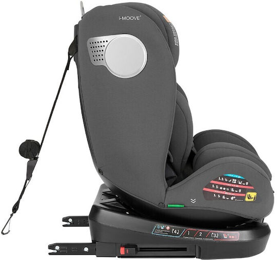 Kikka Boo I-Moove Καθισματάκι Αυτοκινήτου i-Size με Isofix Dark Grey