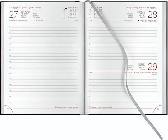 Θεοφύλακτος Ημερήσιο Ημερολόγιο Ponza Flat Elastic 2026 Light Blue 17x24 69609.e81