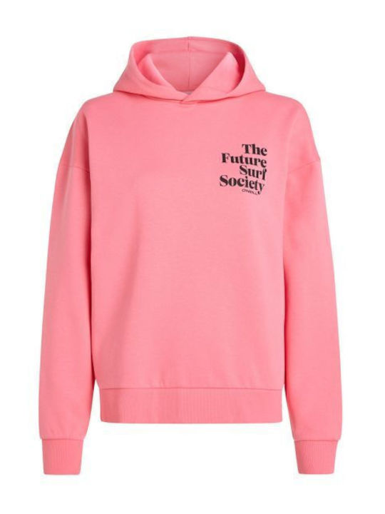 Women's Sweatshirt Hooded Pink
