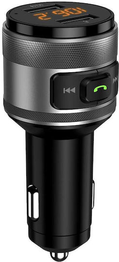 Techsuit FM-Transmitter Volttune MFM1 Dual-USB QC3.0 MP3-Player Funktion Bluetooth Schwarz