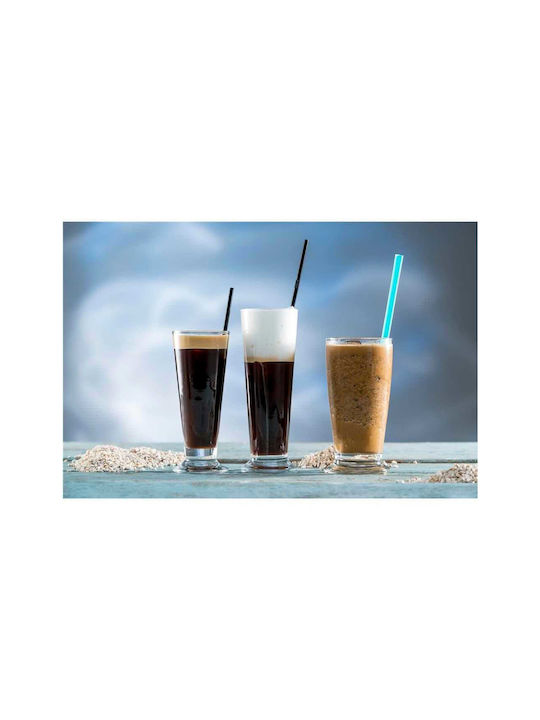 Uniglass Set Gläser Kaffee/Freddo aus Glas in Braun Farbe 12Stück