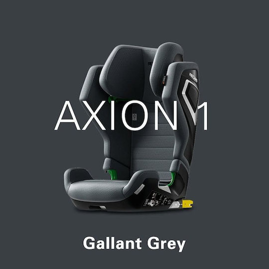 Recaro Axion 1 Καθισματάκι Αυτοκινήτου High-back Booster i-Size με Isofix Gallant Grey 9-36 kg