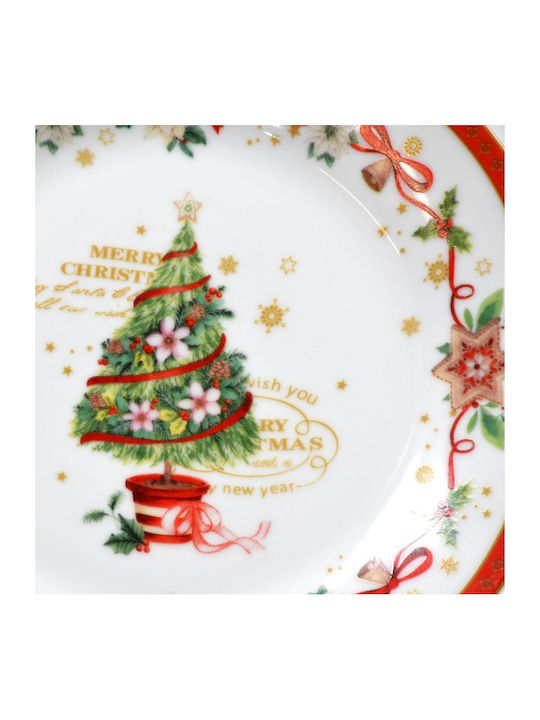 Fylliana Set Christmas Containers Ceramic White 6pcs